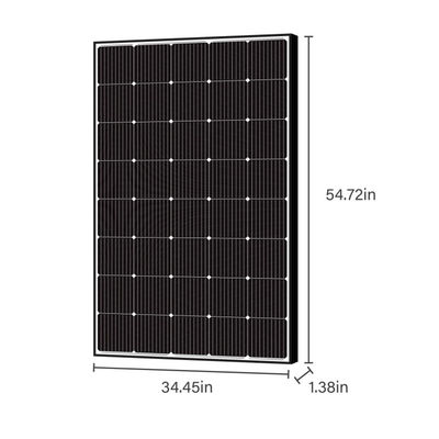 RV 해양용 250W 15V 단결성 유연 태양 전지 패널