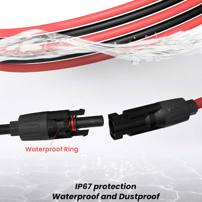 10AWG PV 확장 케이블 휴대용 태양 전지 패널용 태양 전지 패널 액세서리