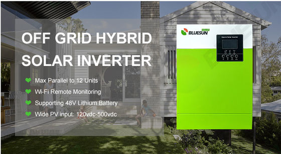 가정용 5.5KW 오프 그리드 태양광 시스템 220/230V 태양광 인버터 녹색