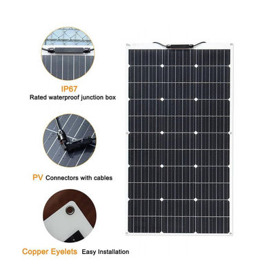 200W ETFE 태양 전지 패널 유연 태양 PV PERC 단 결정 FTET200