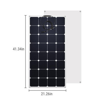 단결성 반유연성 태양광 패널 모듈 100W 12 볼트 OEM