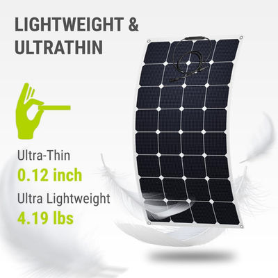 단결성 반유연성 태양광 패널 모듈 100W 12 볼트 OEM