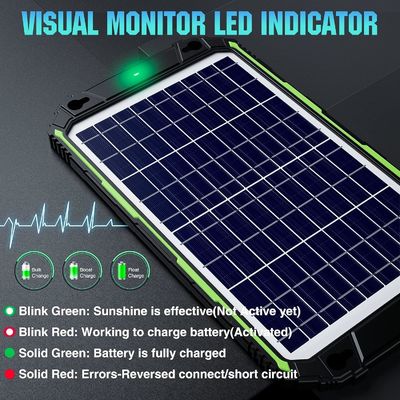 10W 12V 방수 태양전지 충전기 유지보수기 자동차 보트 해양 RV