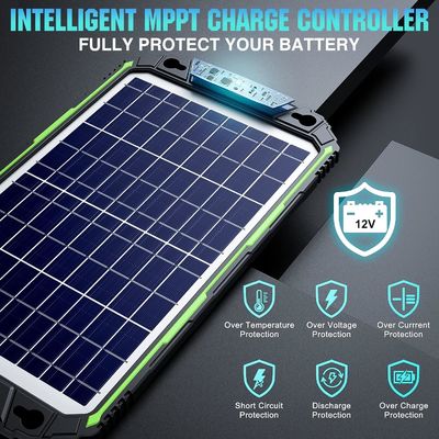 10W 12V 방수 태양전지 충전기 유지보수기 자동차 보트 해양 RV
