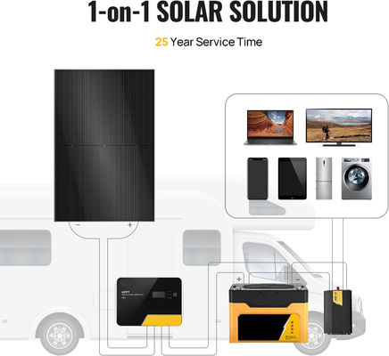 400W 10BB 가벼운 단단한 태양 전지 패널 단일 태양 전지 모듈 OEM
