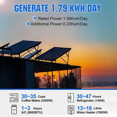 단결성 태양 전지 패널 키트 MPPT 전원 400W 12V