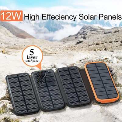 OEM 12V 휴대용 태양 전지 패널 태양 전지 충전기 27000mAh