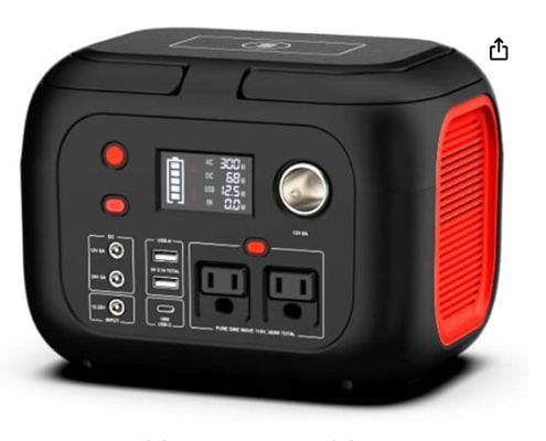 228Wh 태양 리?? 배터리 300W 휴대용 발전소 LED 조명