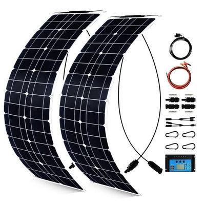 300W 모노 크리스탈린 USB 태양 전지 패널 키트 모터 홈용 50A 12-24V