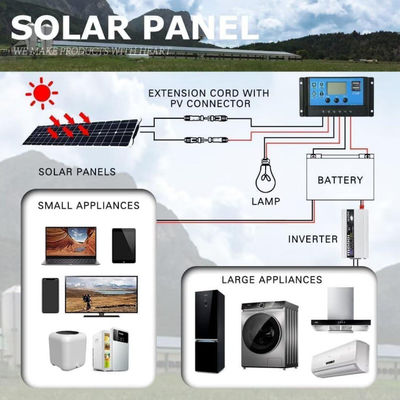 300W 모노 크리스탈린 USB 태양 전지 패널 키트 모터 홈용 50A 12-24V