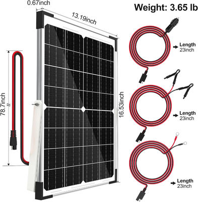 25W 태양 전지 트릭 룰 충전기 유지 12V 자동차 모터사이클