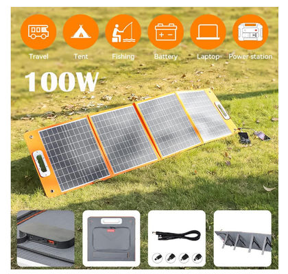18V 100W 폴더블 태양 전지 패널 충전기 DC 출력으로 사용자 정의