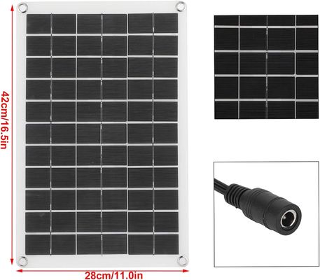 가벼운 휴대용 태양 전지 패널 단결 결정전지 100W 12/24V USB 출력