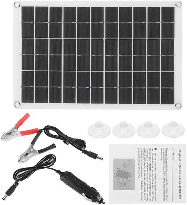 가벼운 휴대용 태양 전지 패널 단결 결정전지 100W 12/24V USB 출력
