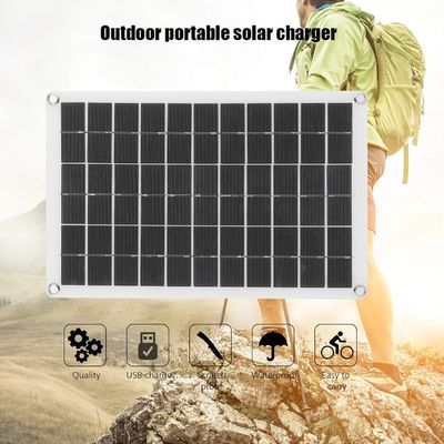가벼운 휴대용 태양 전지 패널 단결 결정전지 100W 12/24V USB 출력
