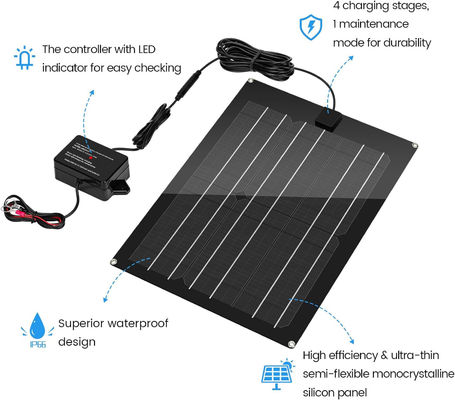 트리클 태양 전기 자동차 배터리 유지보수 충전기 RV 15W 12V