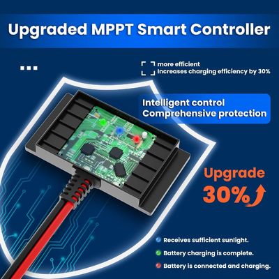 10W 12V 자기 태양 전지 충전기 트리클 유지보수 선박용 방수
