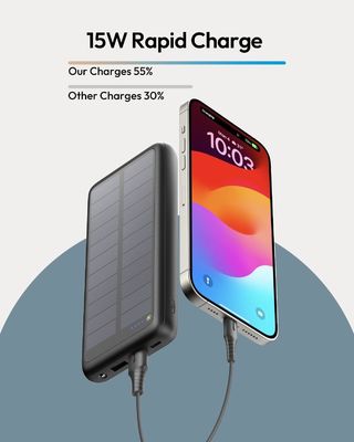 USB C 휴대용 태양전지 충전기 27000mAh 휴대 전화 태블릿 ODM