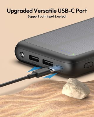 USB C 휴대용 태양전지 충전기 27000mAh 휴대 전화 태블릿 ODM